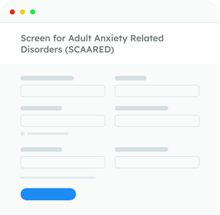 Screen for Adult Anxiety Related Disorders (SCAARED) - Form template
