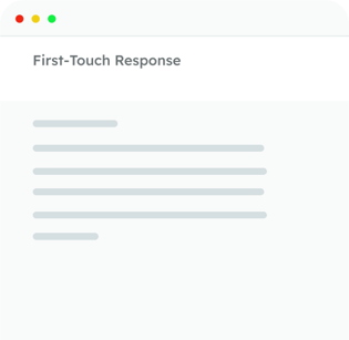 First-Touch Response - Email Template