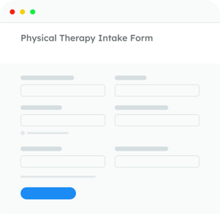 Physical Therapy Intake Form - Form Template