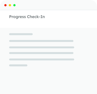 Progress Check-In - Email Template